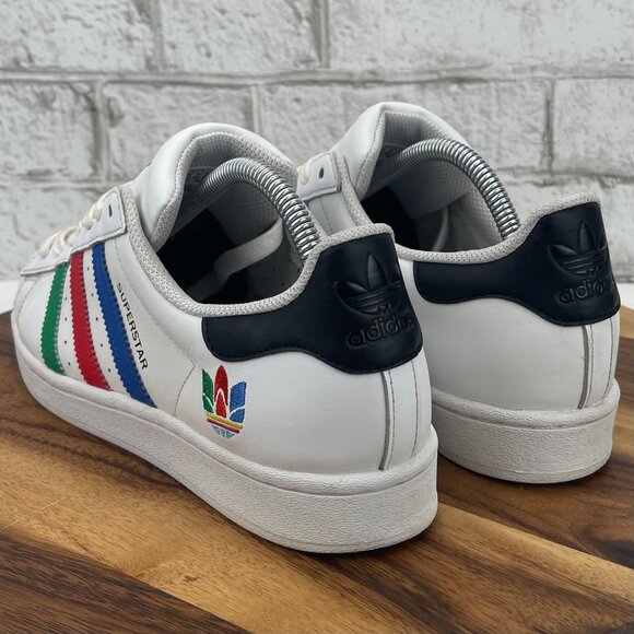 Adidas Superstar Trifoil FU9521 Mens 8.5 Cloud White Shell Toe Shoes - Picture 3 of 15